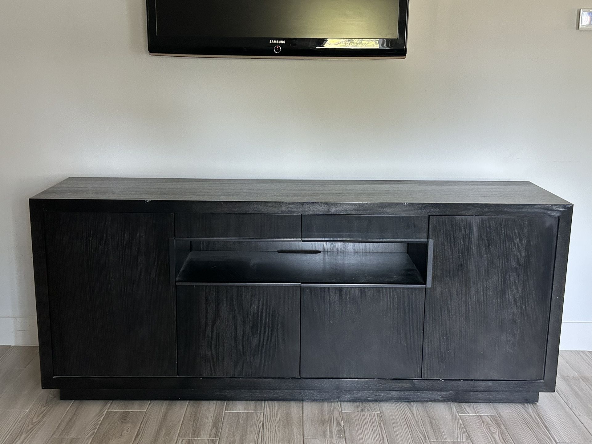 Black Table Extra Storage Or Tv Stand