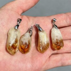 4- Great healer stone pendants on stainless steel,brand new
