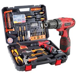 Tool Set with Drill, 108Pcs Cordless Drill Household Power Tools Set with 16.8V Li Driver Claw