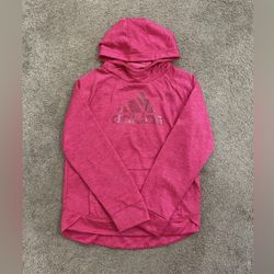Girls Adidas Hoodie size XL 16 -pink