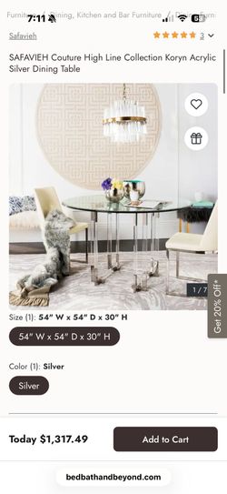 Dinning Room table & matching chairs (x4)