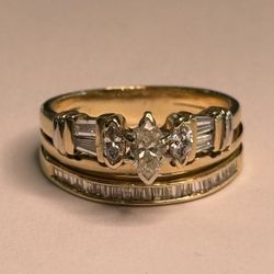 14K Yellow Gold Diamond Ring M