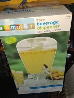 New 3 Gallon Beverage Dispenser