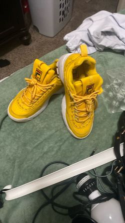 Yellow Filas Size 6 Small