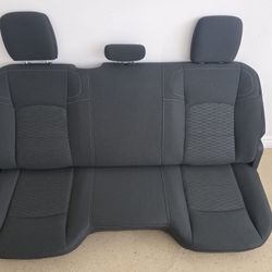2010-2026 Ram 1(contact info removed) 3500 Rear Seat OEM Global Black Alloy Detroit Cloth⁠