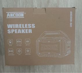ANCOON-S01 Wireless Bluetooth Speaker 80W Peak - IPX6 Waterproof, 10000mAh Power Bank & RGB LEDs