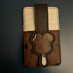 Disney Parks Credit Card ID Holder - Mickey Ice Cream Bar Snap Closure