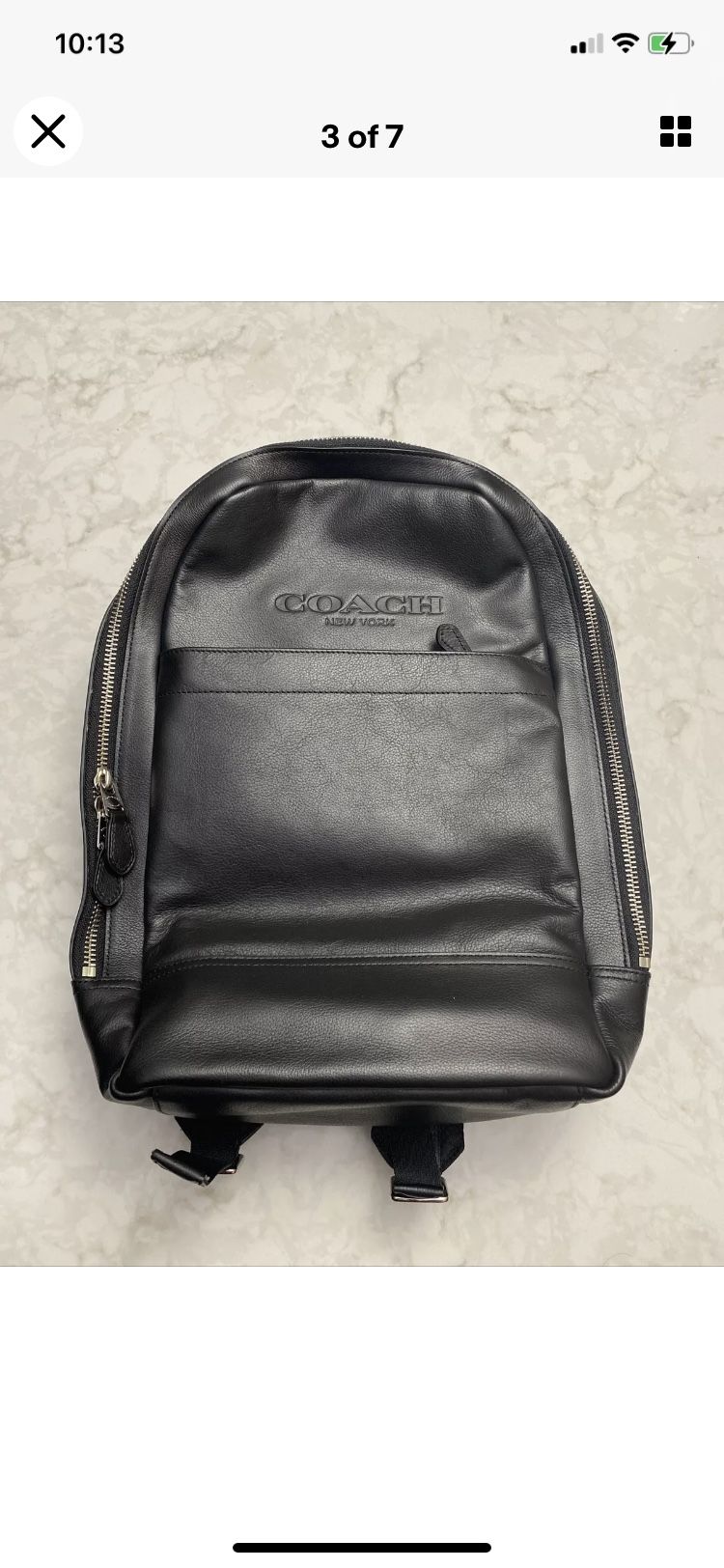 Coach Charles Sport leather backpack