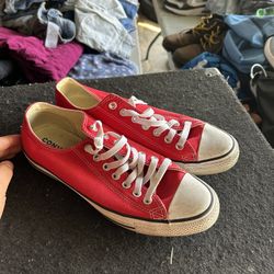 Red Converse 9.5