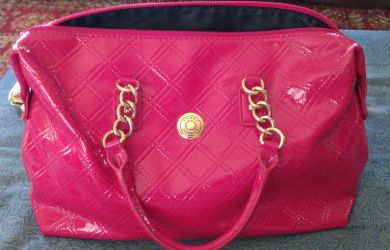 Tommy Hilfiger Red Faux Leather Shoulder Bag