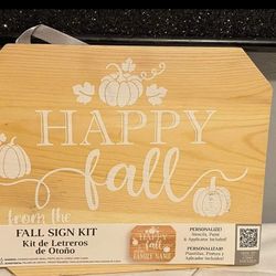 Happy Fall Wall Hanging Do It Yourself Personalize NEW!❤️😍