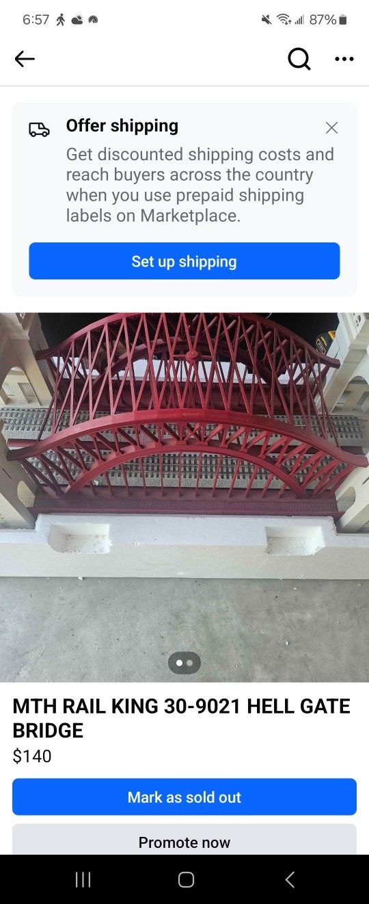 MTH RAIL KING 30-9021 HELL GATE BRIDGE