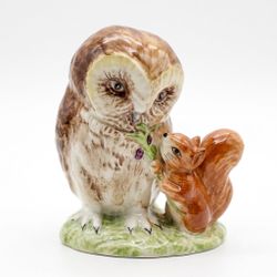 Vintage Beswick Beatrix Potter "Old Mr. Brown" Figurine - BP2 Gold Mark