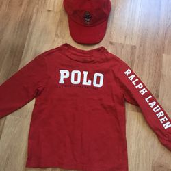 Long Sleeves Tee Size 3t And New Hat