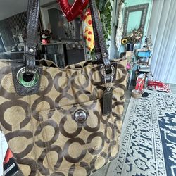 Coach Purse With Bag Case 