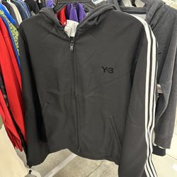 Y-3 HOODED TRACK TOP 3-STRIPES