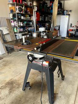 Craftsman Table Saw Vintage with Accessories