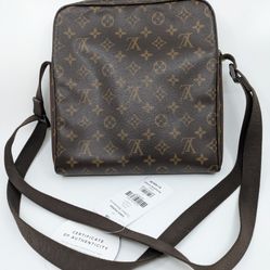 Louis Vuitton Trotteur Beaubourg  Bag Brown Authentic