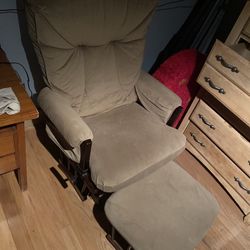 Beige Glider Chair