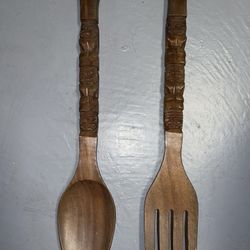 Wooden Spoon And Fork Set