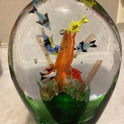 Beautiful Glass Paperweight 