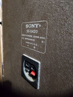 Sony speakers 200W each