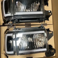 LA Zona Auto Parts 1987 to 1991 Ford Bronco F150 F250 F350 DRL Headlights Luces Micas Calaveras Faros Focos 