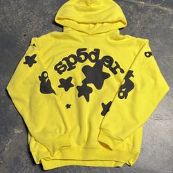 Sp5der Hoodie Beluga Gold (Large)