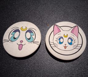 New Sailor Moon Cat Pins Set of 2