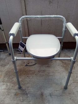 Folding Steel Commode