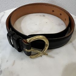 Coach Leather Belt Black Size M