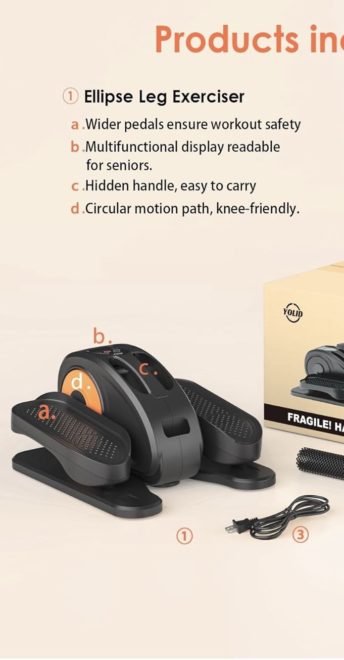Ellipse Leg Exerciser Under Desk 