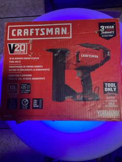 CRAFTSMAN V20 18 Gauge Narrow Crown Stapler