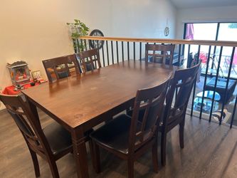Dining table with 6 chairs