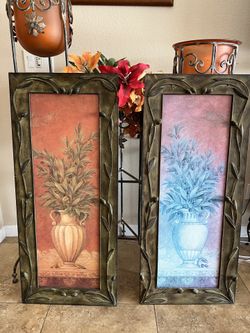 Beautiful Art On Metal Italian Olive Trees