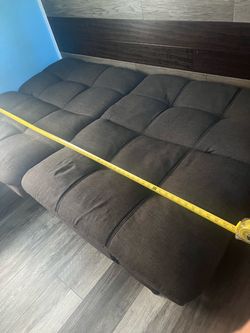 Gray futon