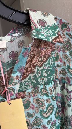 Paisley Print Sheer Boho Dress