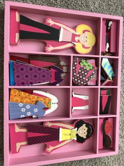 Melissa & Doug wooden dress up dolls