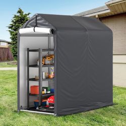 6x3 Bike Storage Shelter – Heavy Duty Outdoor Bicycle Shed (New)