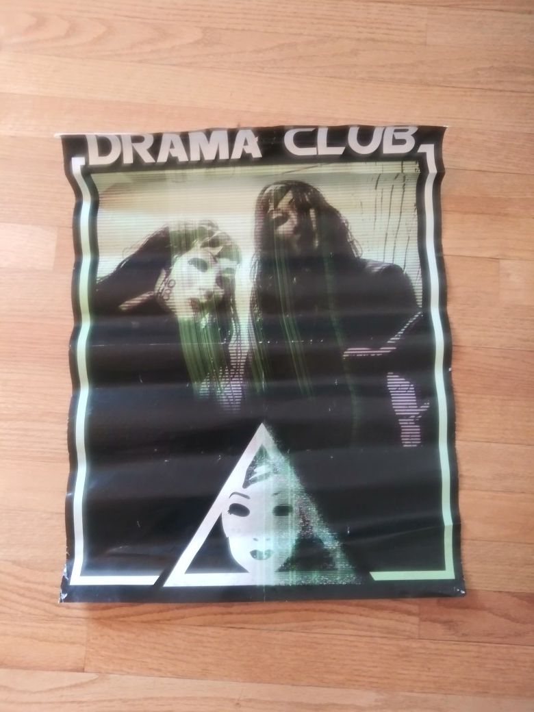 DRAMA CLUB band poster 24x12 (approx)