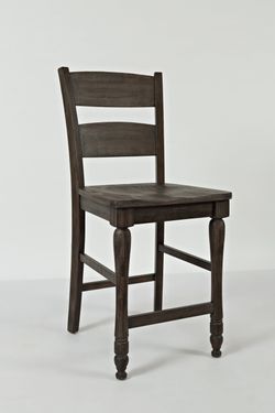 Madison County Barnwood Ladderback Stool (Set of 2)