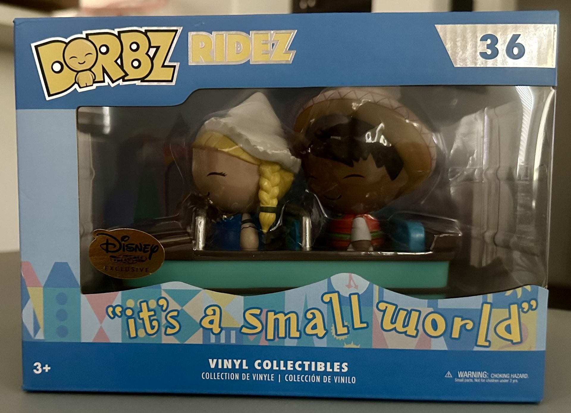 2017 Funko Dorbz Ridez It’s a Small World #36 Mexico and Holland with Small World Boat Disney Treasures Exclusive