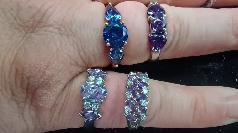 Purple Amathyst Rings