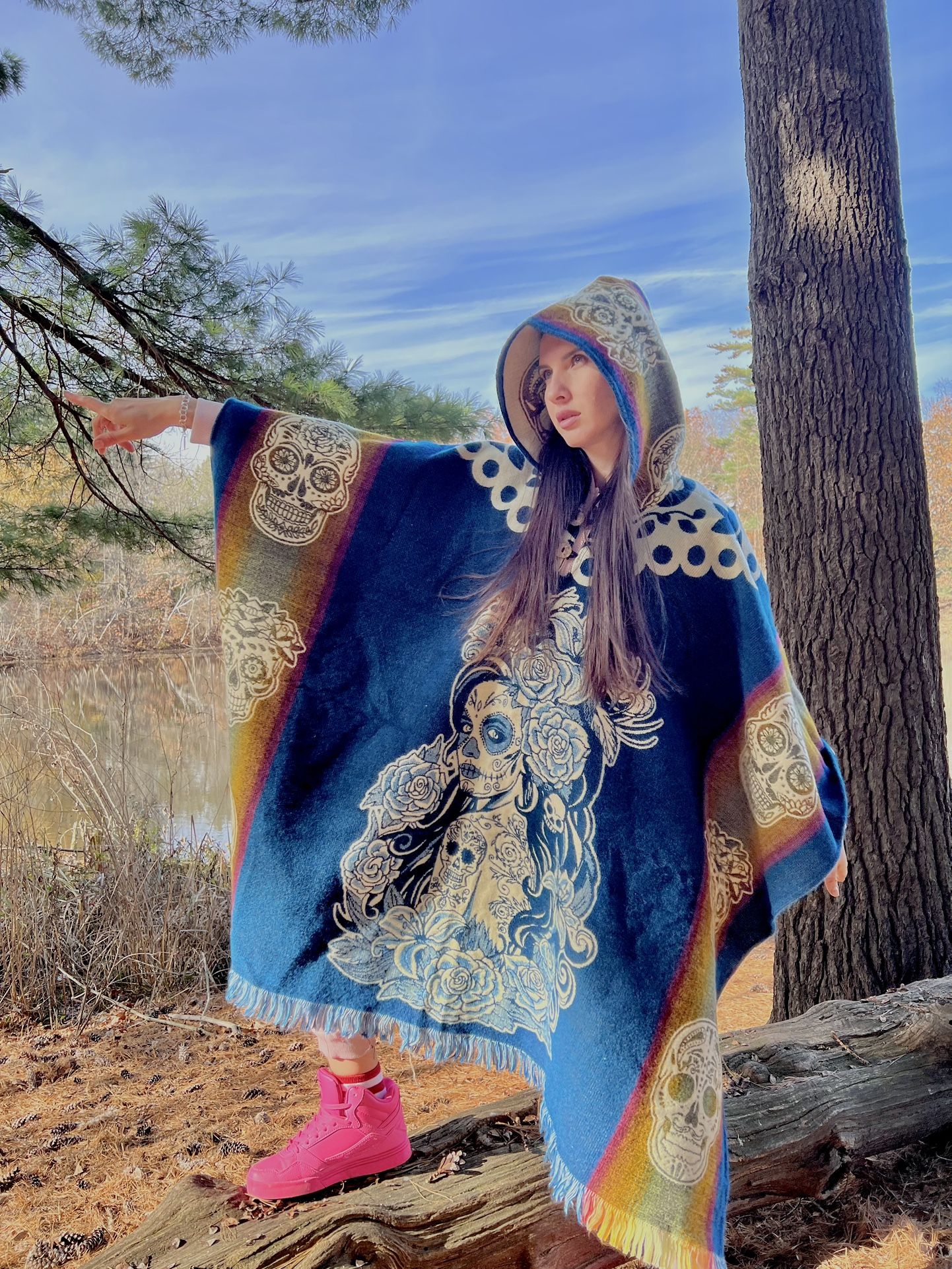 Poncho Wool Alpaca Katalina