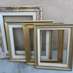 15 Solid Wood Carved Frames (Empty, No Art)