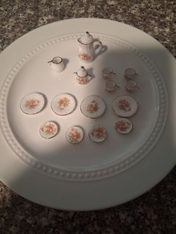 Miniature tiny tea set