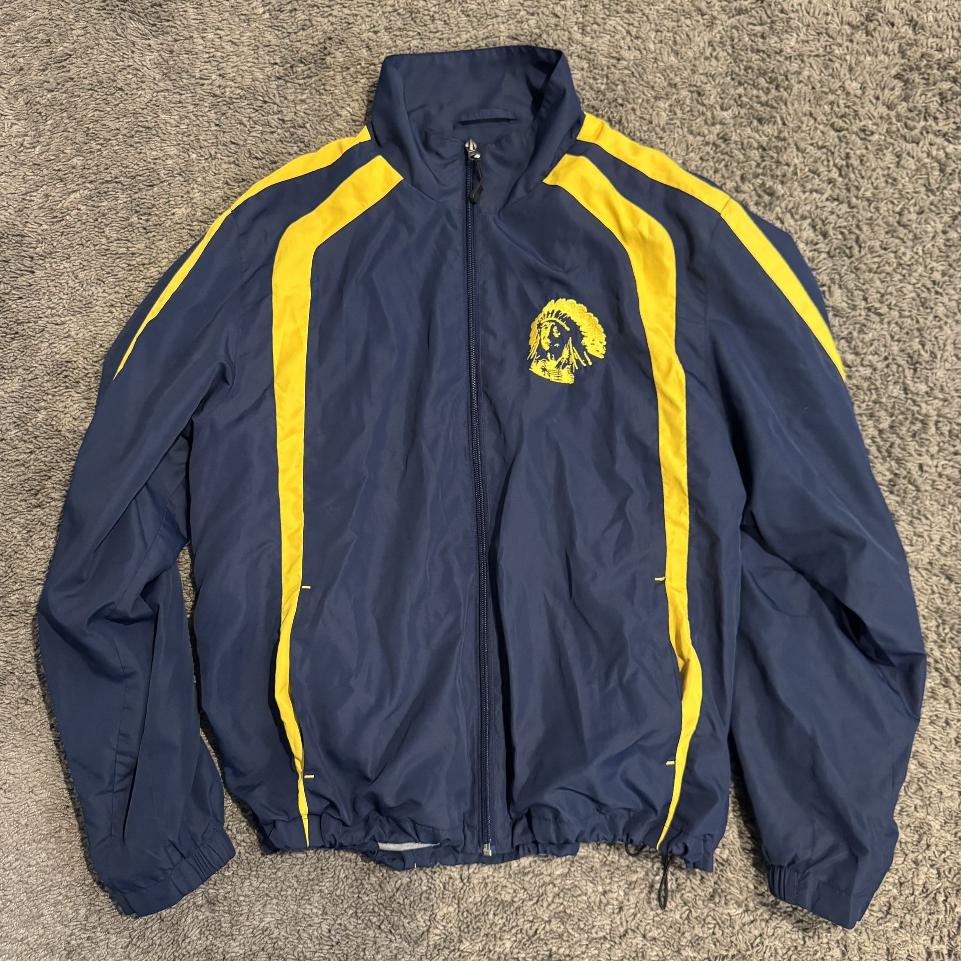 Navy And Yellow Windbreaker Sz Medium