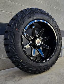 XMAS-Deal 20x12 5x139.7 5x150 Wheels & AMP 35x12.50-20 RT Tires For: TUNDRA & RAM 5 Lug (We Finance…