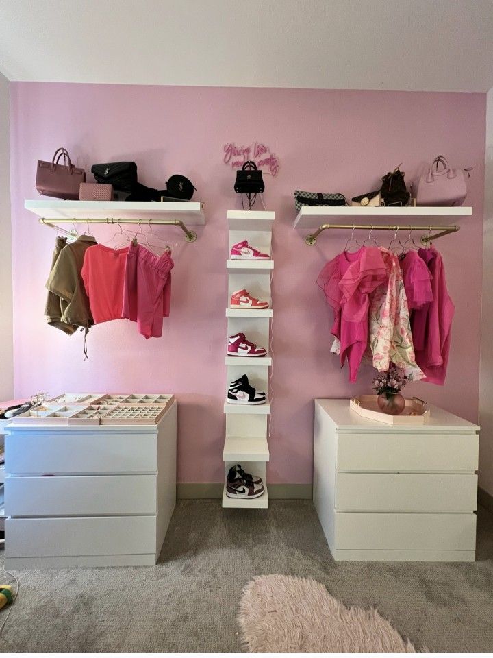 Glam Room Closet Set Up