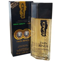 NEW Twin Rings For Men Cologne Spray Scent EDT For Men 2.5 Oz Not Guilty NIB